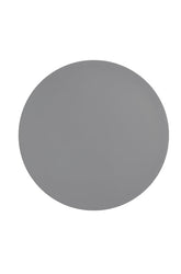Gray circle color swatch drop isolated in white background